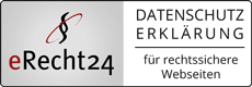 eRecht24 Premium - Datenschutzerklärung Website Banner