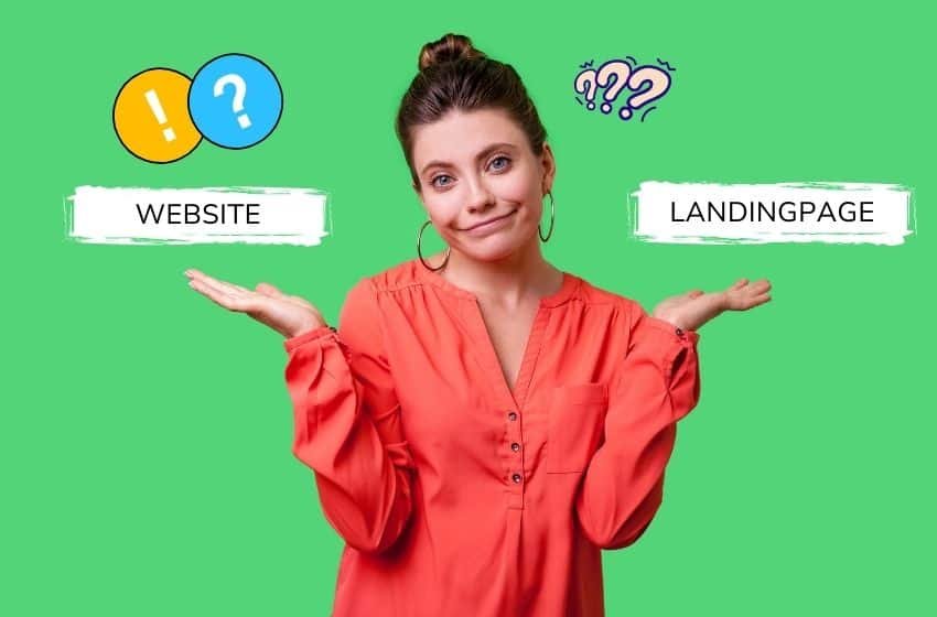 Entdecke die Unterschiede: Website oder Landingpage – Was brauchst du?